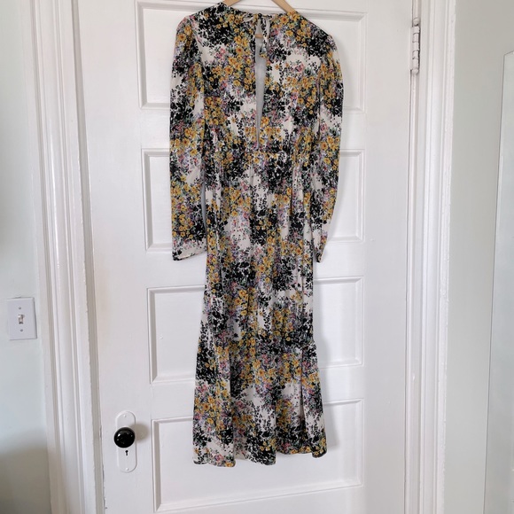 TOP SHOP Floral Long Sleeve Maxi Dress - Women’s Size 2 - NEW WITH TAGS - Picture 6 of 11